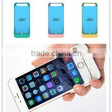 2015 Novelty Smart Automatic Charging Battery Case Cover for iPhone 6 with Protective Plastic Housing