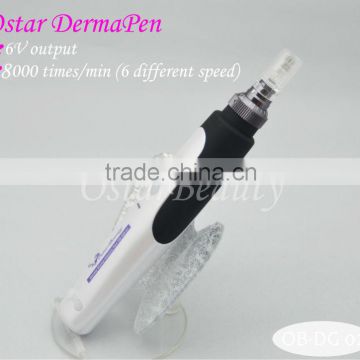 0.5mm (2014 NEWEST)electric Derma Stamp Roller Derma Roller Kit For Acne Scars Derma Rolling System OB-DG 02 2.0mm