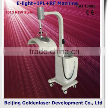 www.golden-laser.org/2013 New style E-light+IPL+RF machine hair removal applicator