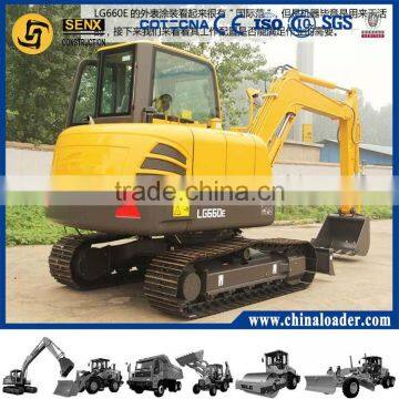 Chinese cheap mini crawler excavator for sale LG660E