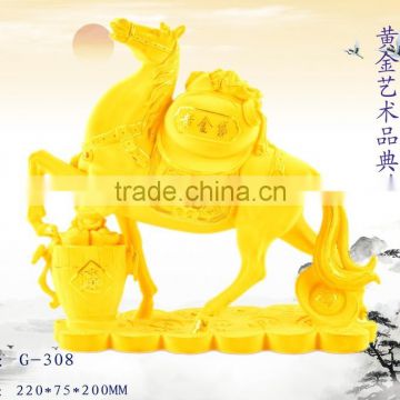 Wholesales 24k gold plated luck horse Figurine decoration