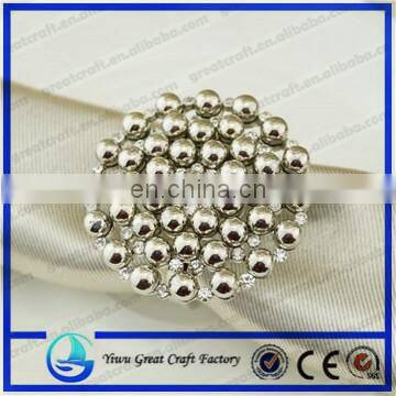 2015 new design magnet metal pearl curtain buckle