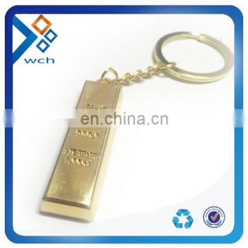 Gold plated promotional metal keychains