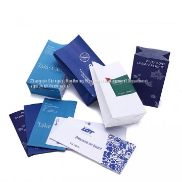 Chinese high quality airsickness bags, vomiting bags, cleaning paper bags can be customized