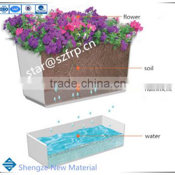 FRP/GRP/Fiberglass SMC hanging wall flower pot
