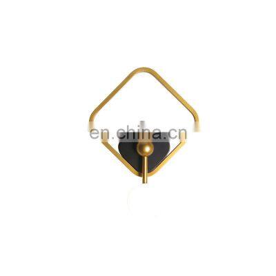 New Design Nordic Golden Metal Geometry Shape Wall Lamp Modern LED Energy Saving Wall Light