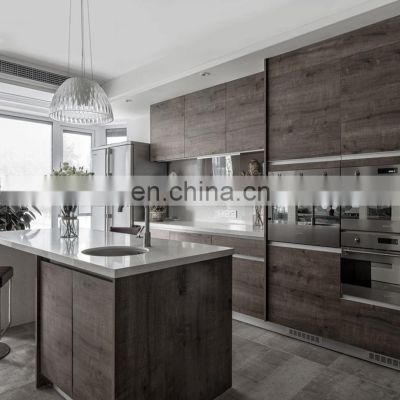 Modular Kitchen Furniture Storage Customized Wood Color Melamine Design Plywood Kitchen Cabinets