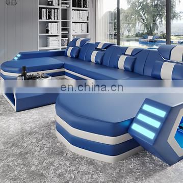 Italian design Leather Sofa Sectional Living Room Sofa Set
