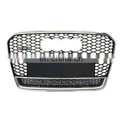 2012-2016 high quality automotive Chrome silver black front grill refit RS5 front grill for audi A5 RS frame quattro style