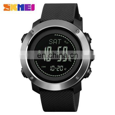 SKMEI 1418 Men's Sport Watch Japan Digital Movement Multi-function Plastic Band Smart Watch