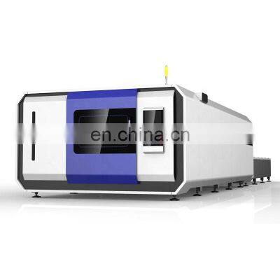 Full Cover 3015 CNC Fiber Laser Cutter Metal Cutting Machine