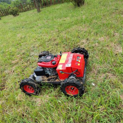 remote control hillside mower, China remote mower for sale price, remote control lawn mower with tracks for sale