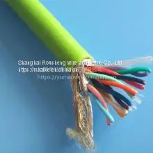 Flexible torsion shielding cable Polyurethane twisted-pair shielding cable is resistant to bending more than 8 million times