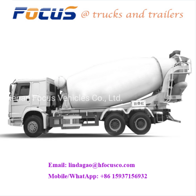 Cheap 12cbm Diesel Agitator Tank Truck Concrete Mixer Cement Mixer Truck, Construction Mixing Drum Truck HOWO Mobile Concrete Mixer Truck