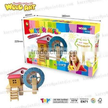 DIY WOODEN HOUSE EDUCATIONAL TOYS FOR CHILD