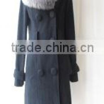 Fury wool fashion black lady jacket