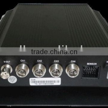H.264 4CH Car Automotive Mobile DVR Recorder with 4 Alarm Input