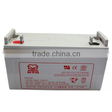 Super high quality solar battery/AGM lead acid battery 12V 120ah factory wholesale