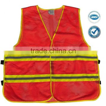 ANSI standard mesh fabric reflective safety vest
