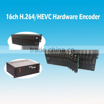 16 channels h.265 iptv encoder hevc encoder for iptv&ott system