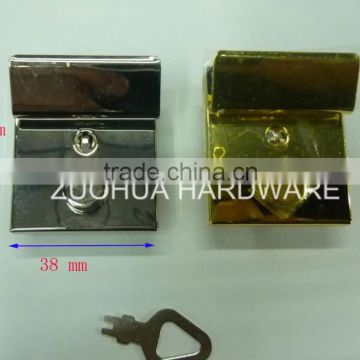 dark gold alloy briefcase lock with key
