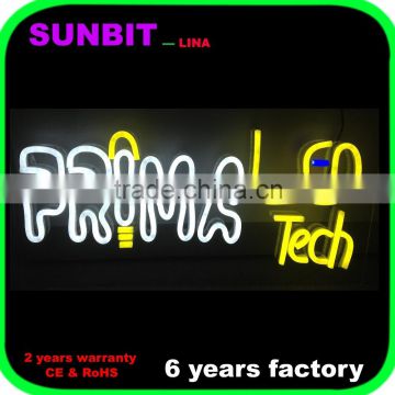 3528 neon flexible led sign IP68 with CE ROHS flexible led scrolling sign