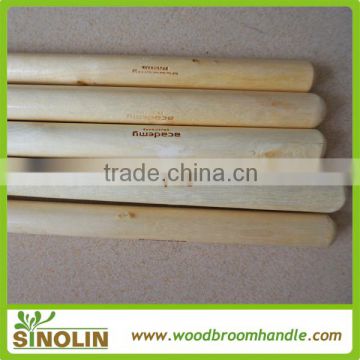 SINOLIN round top italian thread wooden broom handle with logo customized