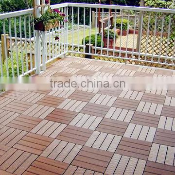 Low maintanence and easy-install wpc diy tiles, anti-slip diy deck.
