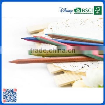 New style wholesale customized school color wood 7 inch double-end color pencil for gift