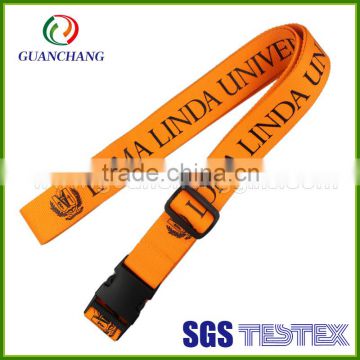 Custom polyester luggage strap wholesale for promotional gifts