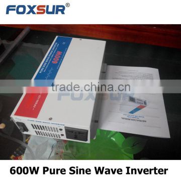 Foxsur 600W business industrial 24V DC to 230V AC Hot selling off grid Best quality Solar panel Pure Sine Wave Inverter
