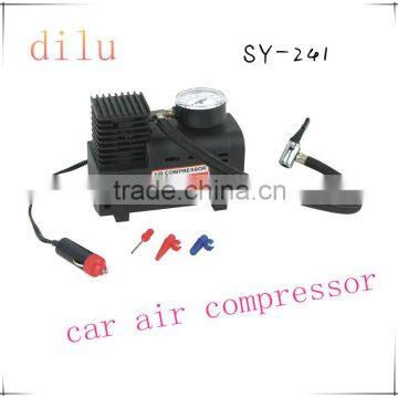 Factory supply 250/300 psi mini car air compressor,12V portable mini air compressor,16MM*1 cylinder silent mini air compressor