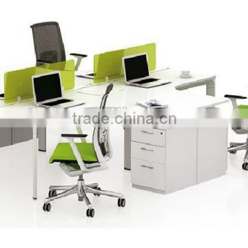 4 Person Cross Desk Group Design Furniture Guangzhou (FOH-N2828)