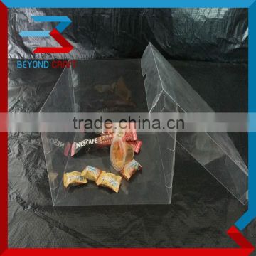 foldable clear pvc transparent packaging box poly box