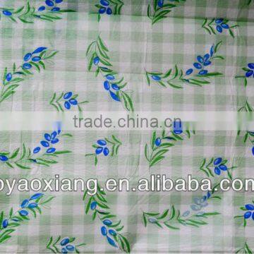 2013 westerm hot green leaf leaves printed peva table cloth or bath cloth