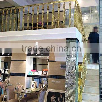 FOSHA factory hot sale Indoor crystal modern staircase acrylic crystal staircase baluster