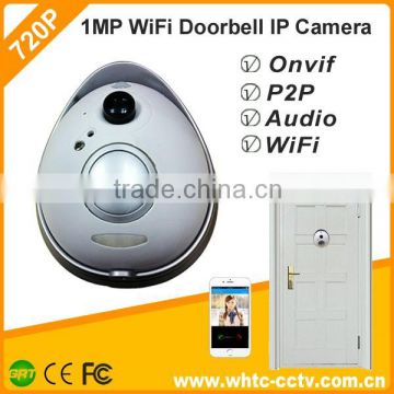 PIR P2P 720P Wireless Wifi Doorbell IP camera