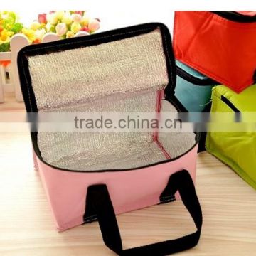 Outdoor fitness nonwoven insulated lunch cooler bag