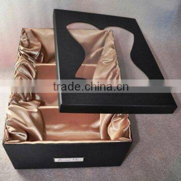 cardboard wine packaging gift boxes with silk insert