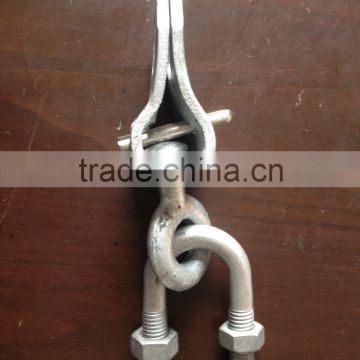 Hot-dip Galvanized Socket Clevis with Ball Eye and U Bolt
