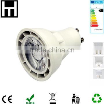 China manufacture Ra80 PF0.9 led bulbs gu10 Dimmable COB 7W