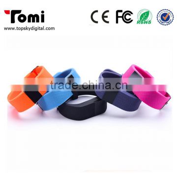 TW64s best selling quick response connection pedometer Heart rate wristband