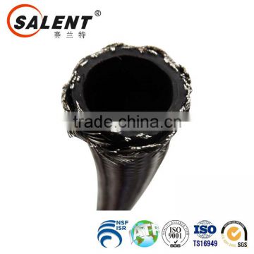 AN6 Black Flexible Nylon And Stainless Steel Braided Fuel Oil Gas Line Hose