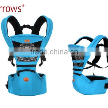 Made in China Export to Europe and America Top Quality Organic Cotton Infants Baby Hipseat Carrier Backpack Sling