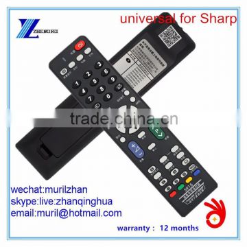 ZF Black ABS 51 Keys S915 Universal TV Remote Control for Sharpu