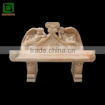 Marble Angel Bench for Garden