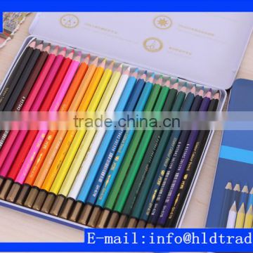 Factory Wholesale High Quality 24pcs Metal Box Drawing Watercolor Pencil Set