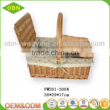 Wholesale new style eco-friendly handmade large empty oval wicker baskets