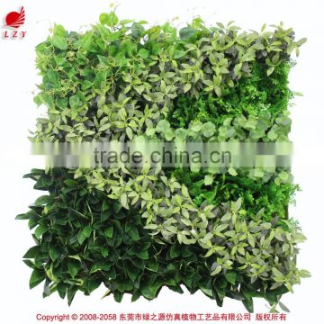 OEM high quality fake vertical garden UV treated artificial green plant wall