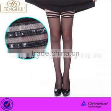 S0012 fashion new style 20D transparent lace stockings